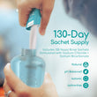 Load image into Gallery viewer, Contents of the nasal rinse sachet being poured into a nasal rinse bottle