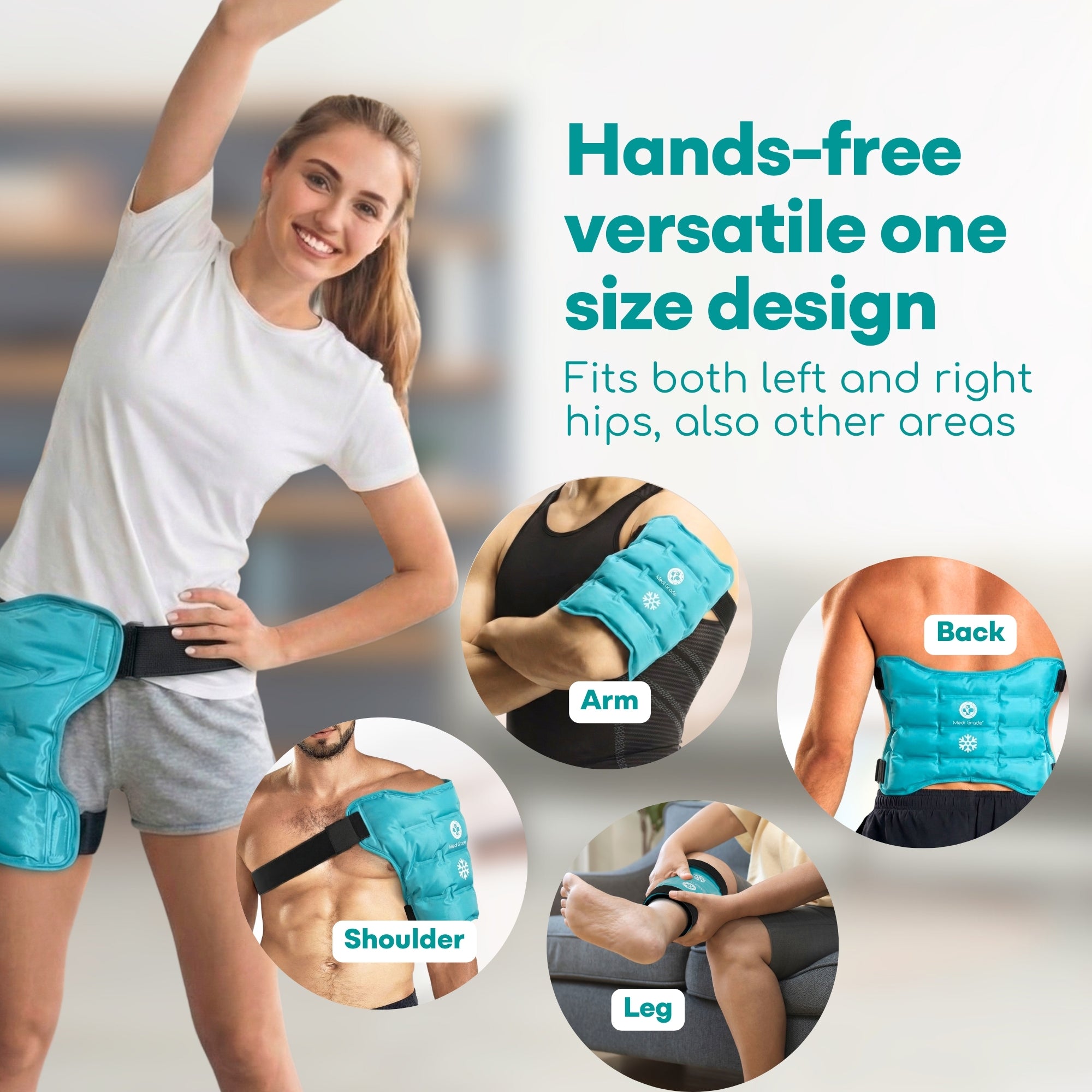 Medi Grade Hip Cold Pack - for Hip Pain Relief