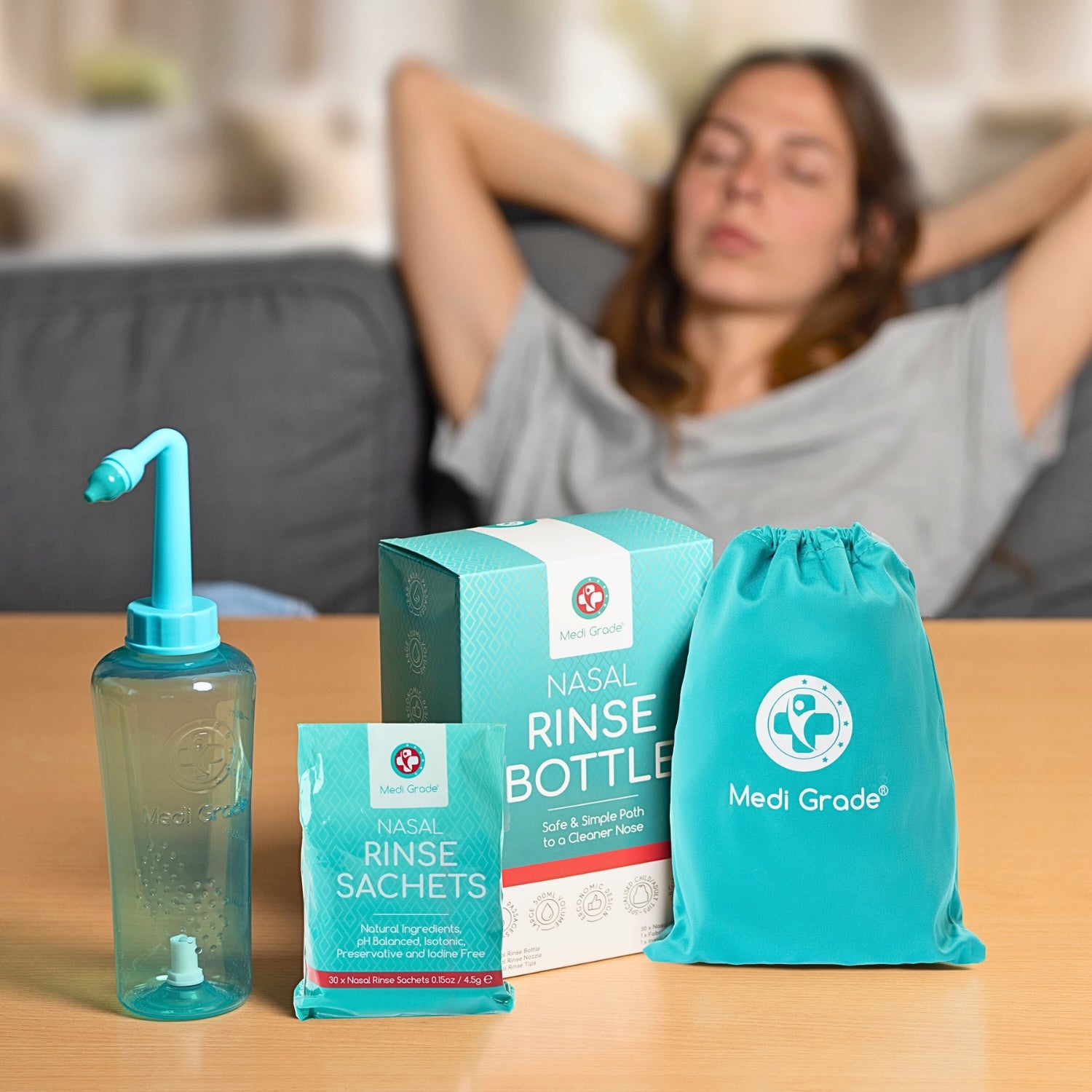 Medi Grade 500ml Nose Rinse Bottle – Gentle Nasal Rinse at Home