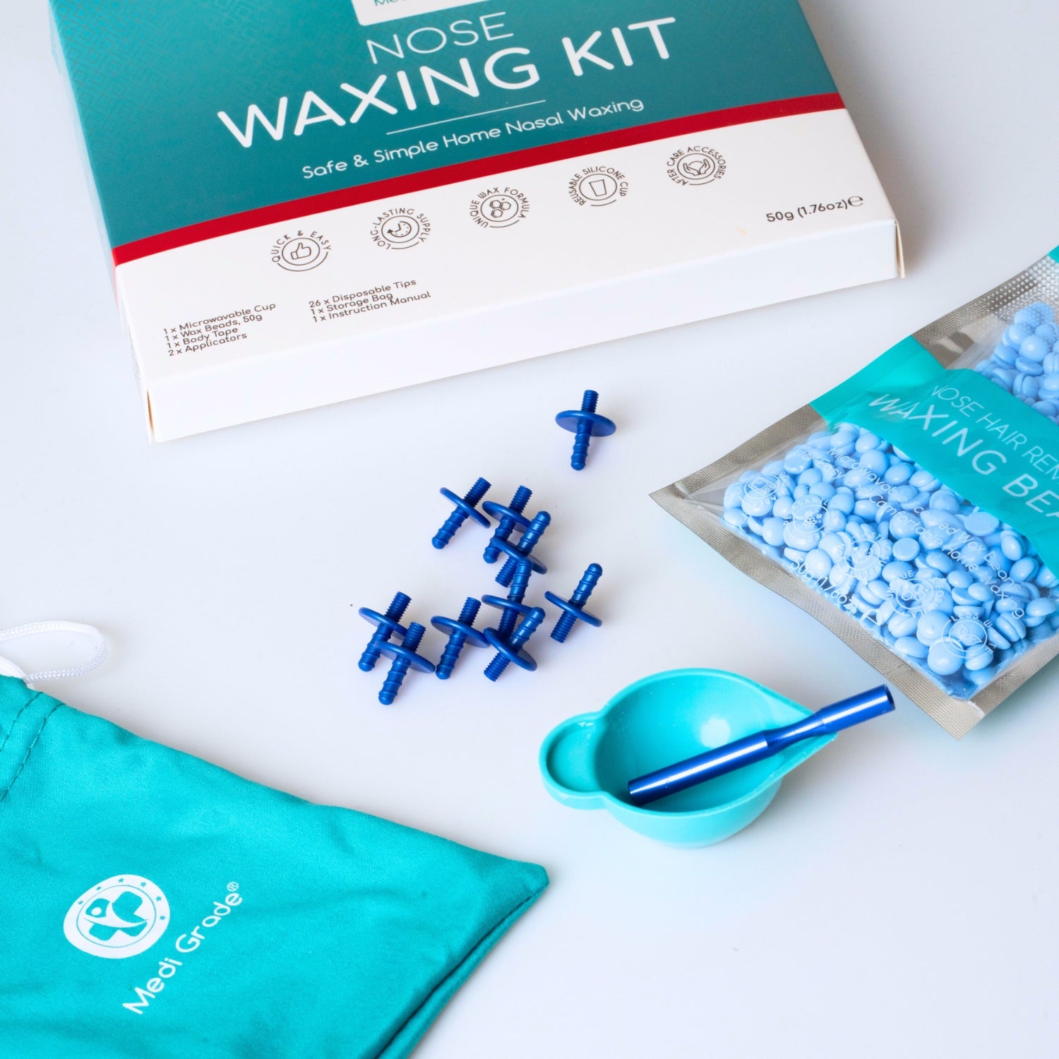 Medi Grade Nose Waxing Set - Nose Hair Removal Wax at Home