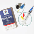 Load image into Gallery viewer, Flat lay of Medi Grade Earwax Removal Kit, Ear Syringe, and Ear Drops