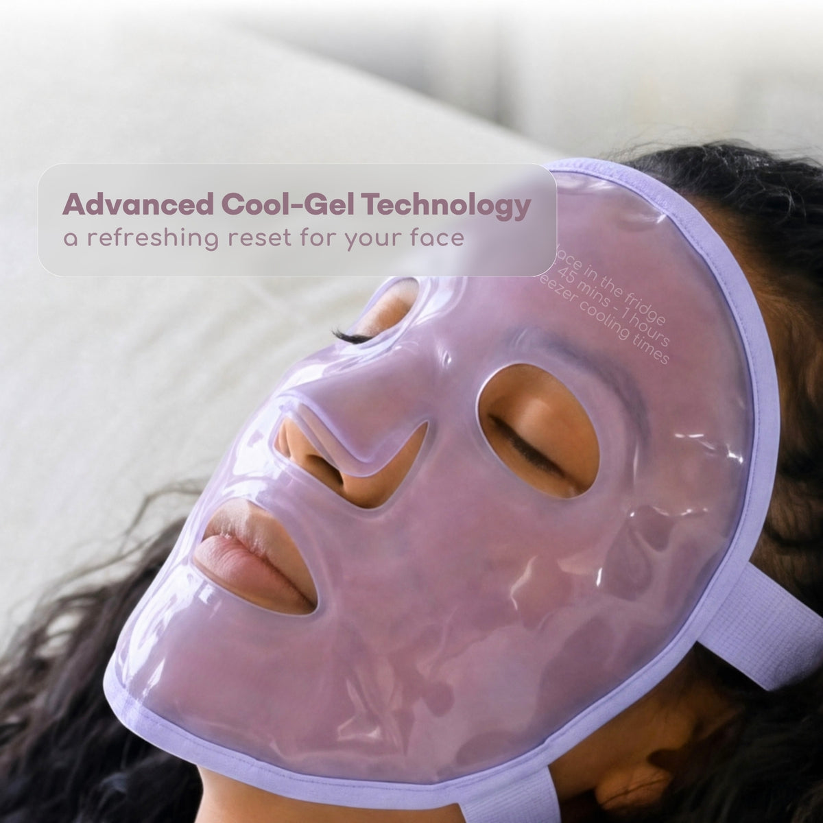 Medi Grade Cooling Face Mask with Lycra Face Mask, Purple