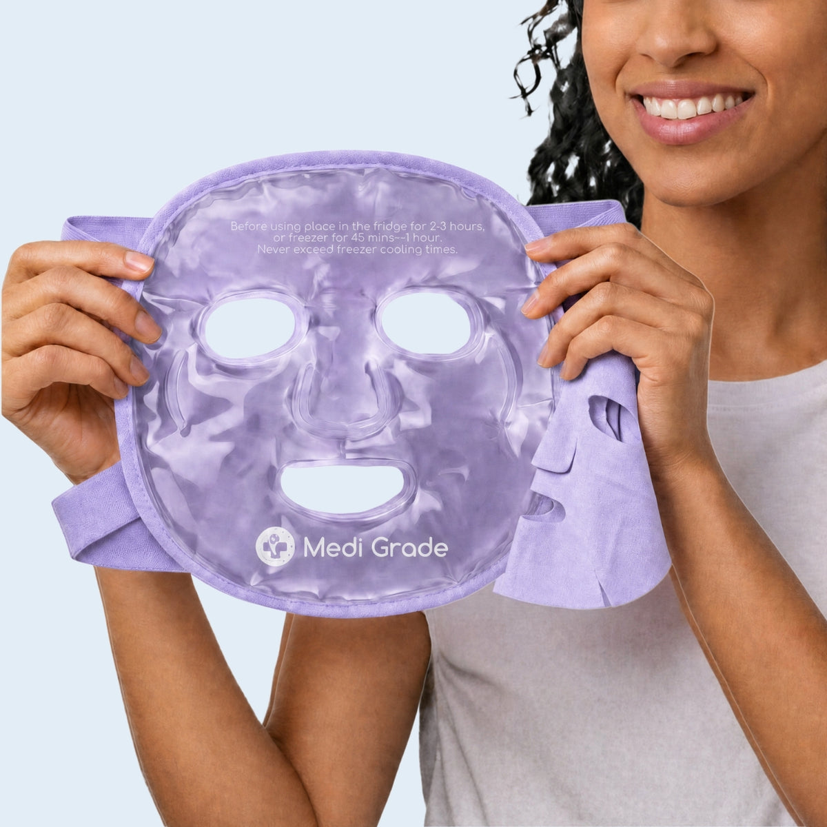 Medi Grade Gel Face Set - Soothe and Rejuvenate Skin, Purple Set