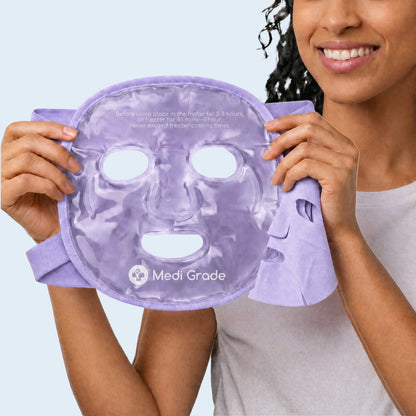 Medi Grade Gel Face Set - Soothe and Rejuvenate Skin, Purple Set