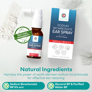 Medi Grade Sodium Bicarbonate Ear Spray - for Blocked Ears and Wax Removal