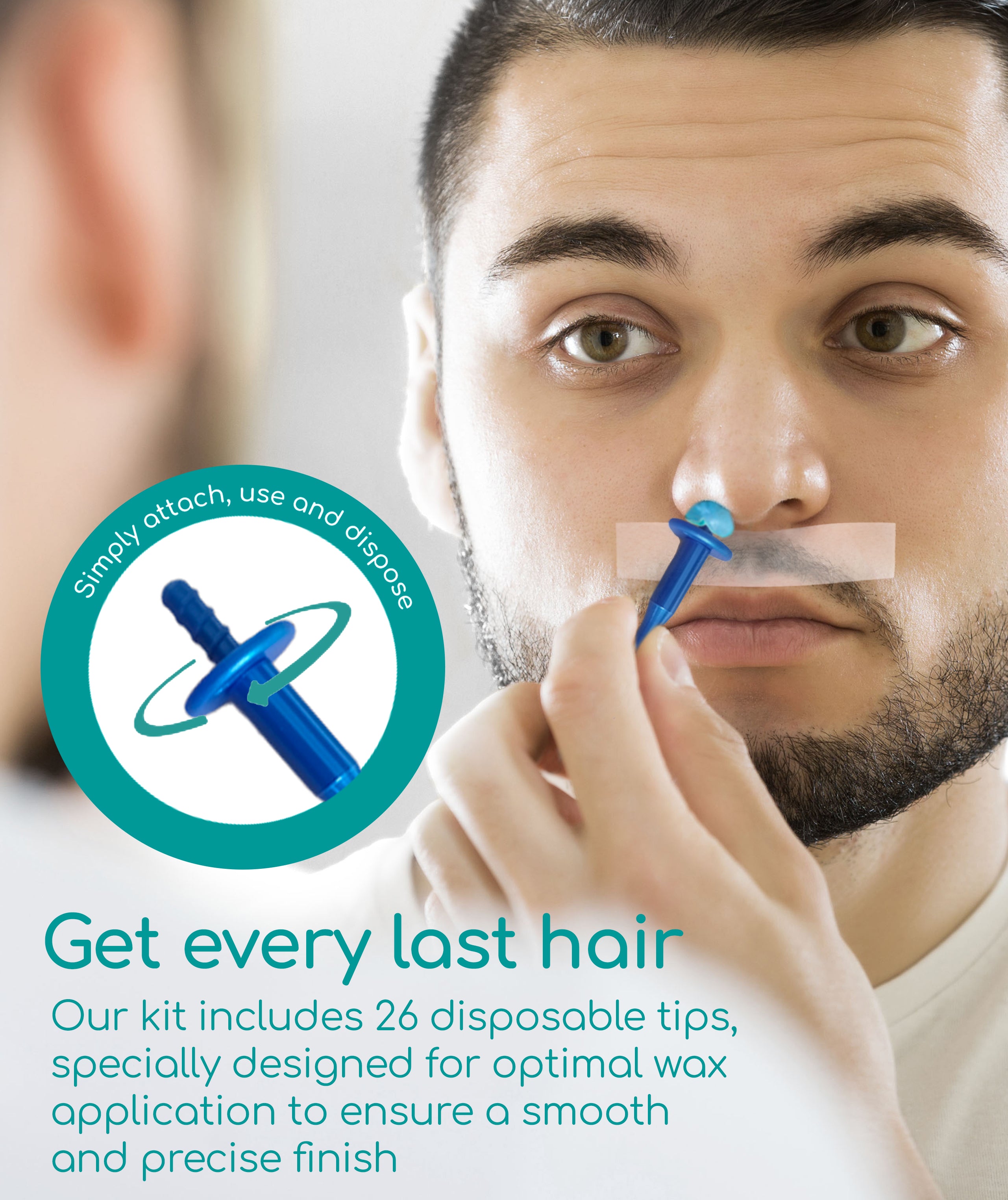 Medi Grade Nose Waxing Set - Nose Hair Removal Wax at Home