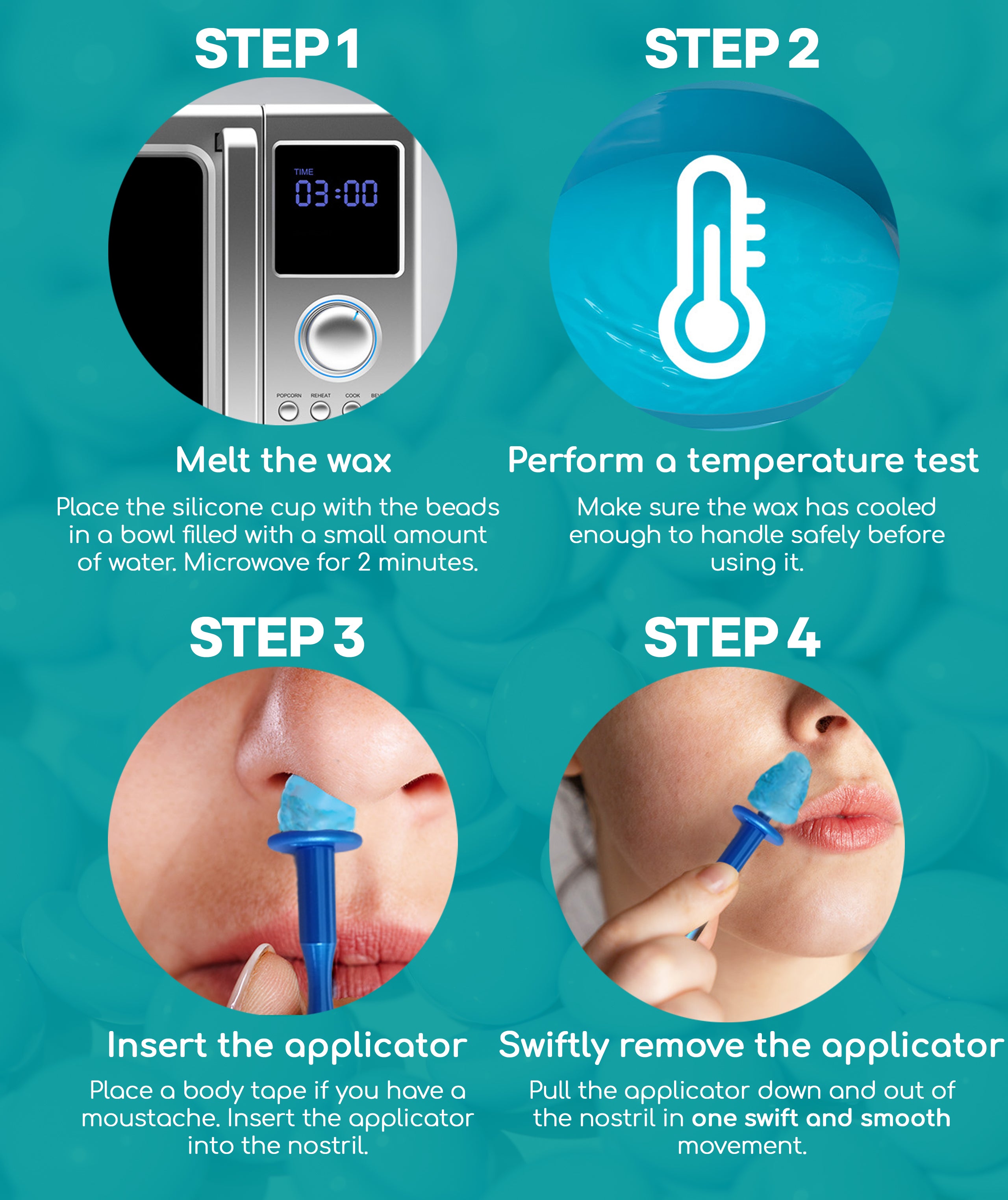 Medi Grade Nose Waxing Set - Nose Hair Removal Wax at Home