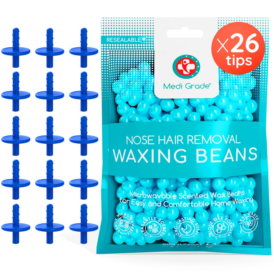 Medi Grade Nose Waxing Beads and Replacement Tips for the Medi Grade Nose Waxing Pack - Nose Hair Removal Wax at Home