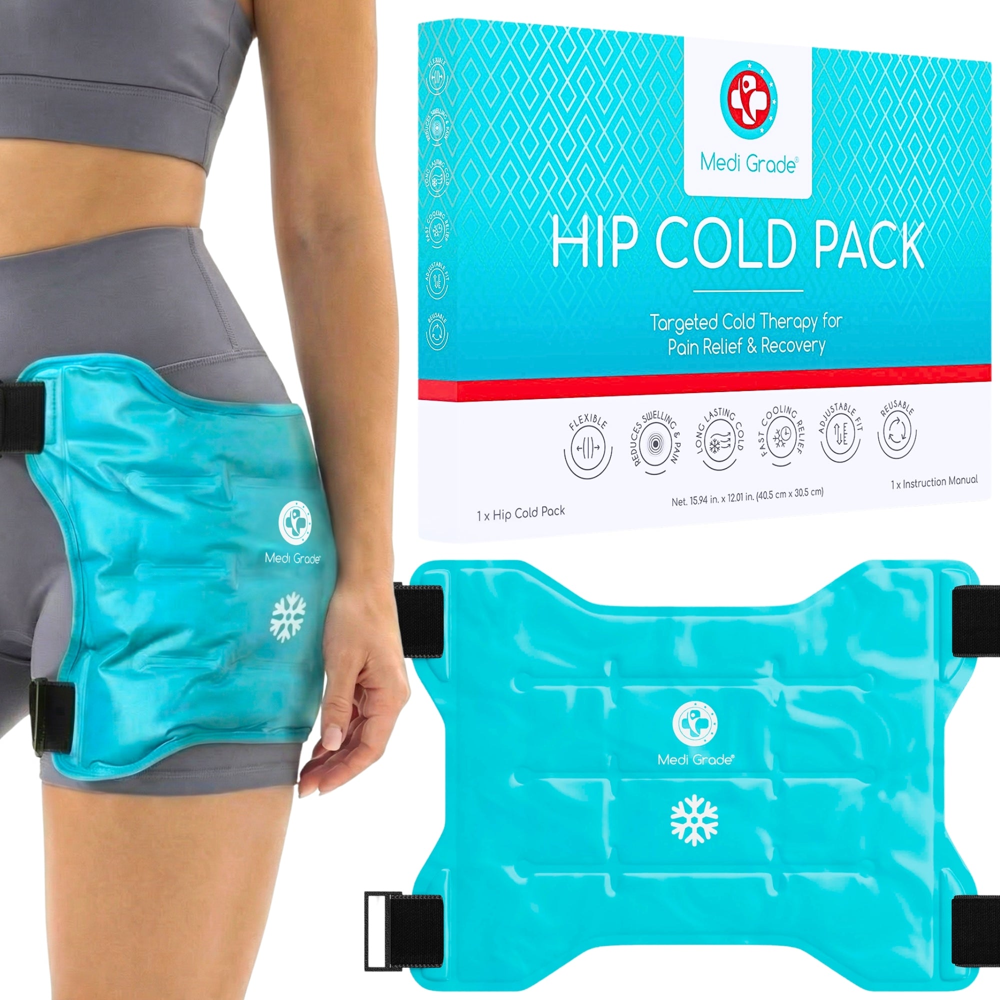 Medi Grade Hip Cold Pack - for Hip Pain Relief