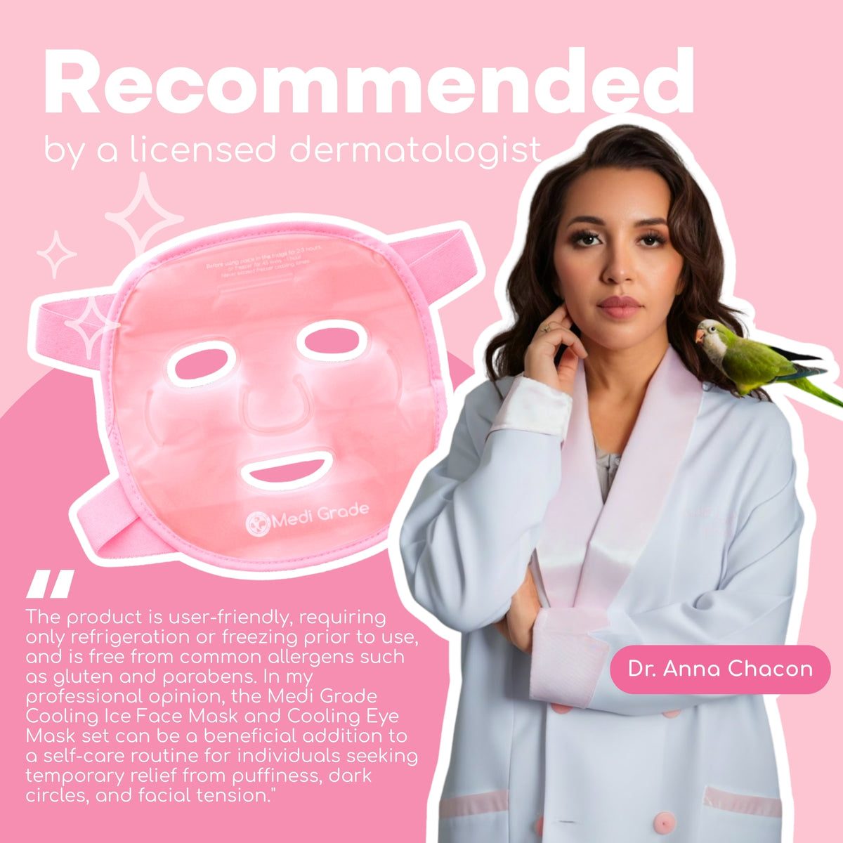 Medi Grade Gel Face Set - Soothe and Rejuvenate Skin, Pink Set