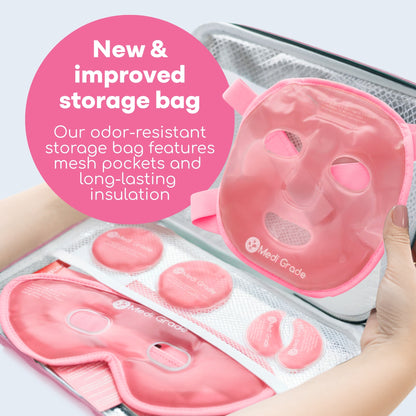 Medi Grade Gel Face Set - Soothe and Rejuvenate Skin, Pink Set