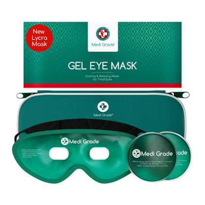 Medi Grade Gel Eye Mask Set - Cooling Gel Pack for Eyes