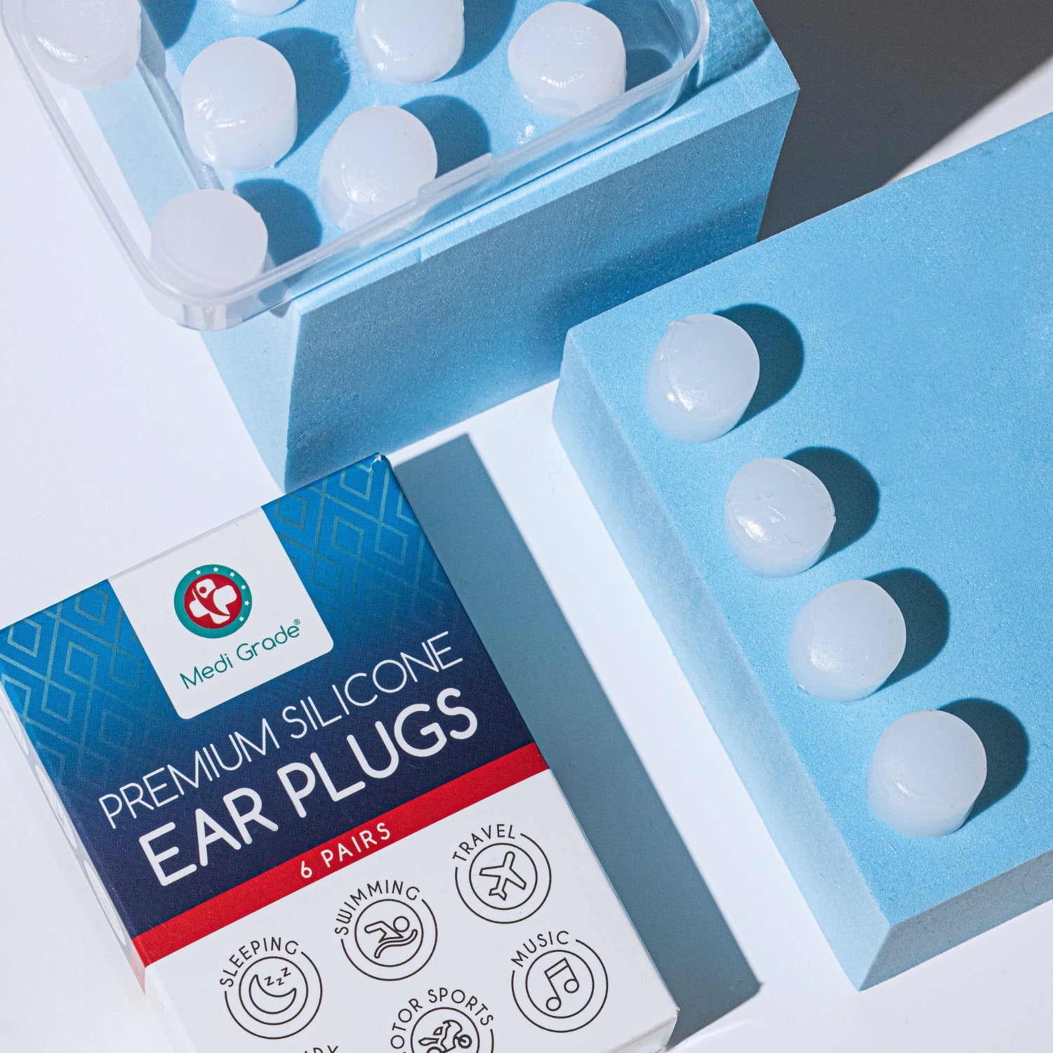 Medi Grade Silicone Ear Plugs - Noise Cancelling Mouldable Ear Plugs