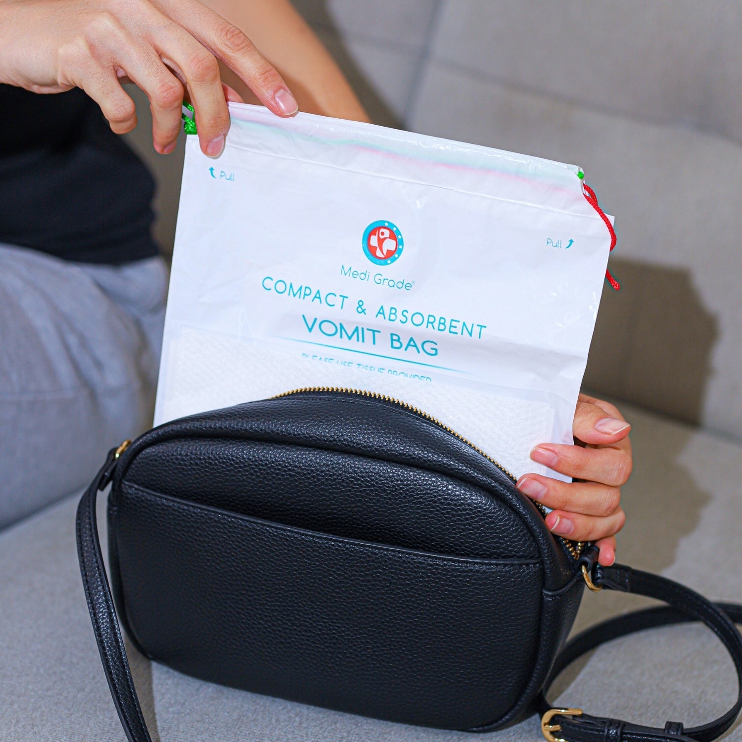 Medi Grade Travel Vomit Bag, Pack of 22 - Disposable Sick Bags