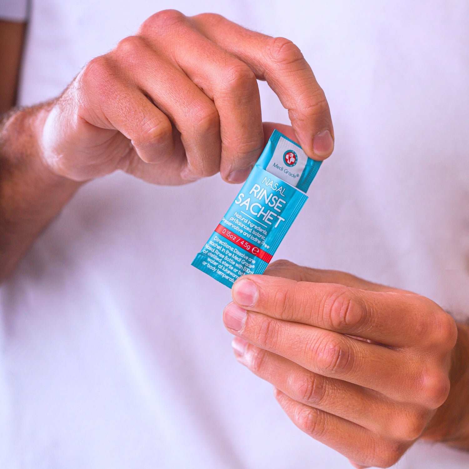 Medi Grade Nasal Rinse Sachets - Nasal Rinse Essentials Kit for Home 130 Sachets x 4.5g
