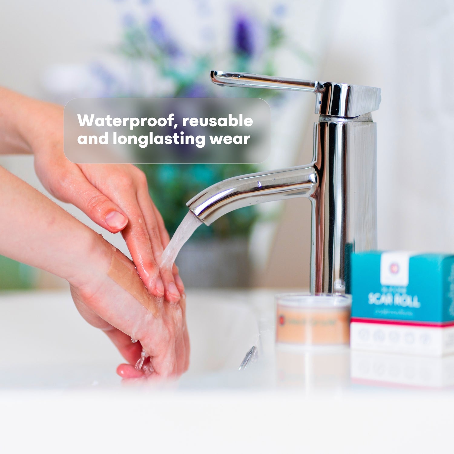 Medi Grade Silicone Scar Tape, 2 Meters, with Hygienic Case - Reusable and Eco-Friendly Silicone Scar Tape