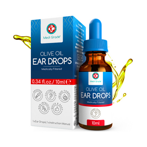 Medi Grade Olive Oil Ear Drops - Drops for Ear Wax Removal