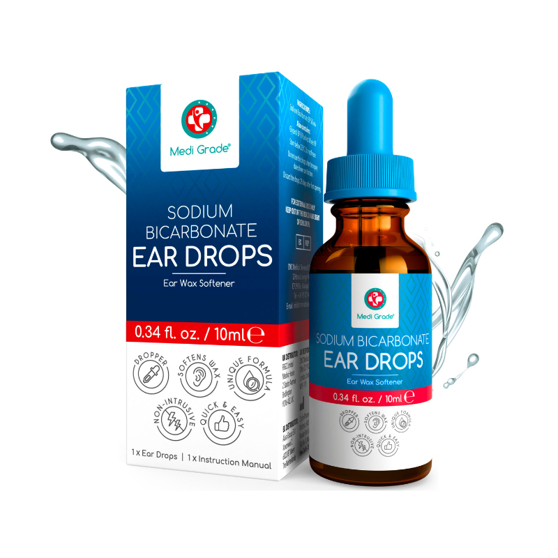 Medi Grade Sodium Bicarbonate Ear Drops - Dissolve Ear Wax at Home