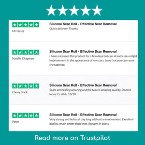 4 5-star ratings and reviews from customers who bought Medi Grade Silicone Scar Roll